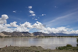 山,景觀,天空