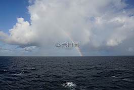 彩虹,加勒比,海