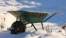 獨輪車,老,生銹