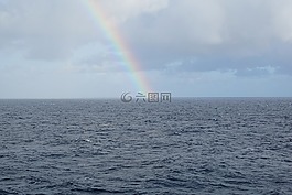 海,海洋,彩虹