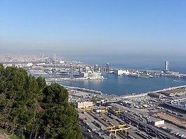地中海,端口,巴塞羅那