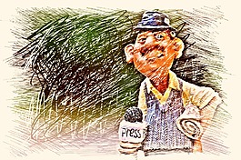 記者,新聞,繪圖