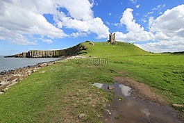 dunstanburgh 城堡,诺森伯兰,废墟