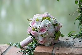 婚禮鮮花,花裝飾,美手