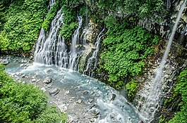 北海道,瀑布,白須瀑布