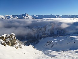 高山,山,雪