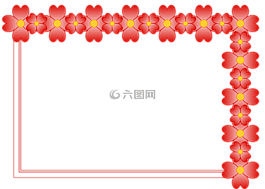 框架,鮮花,肖像