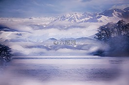 绘画,图像,冬天