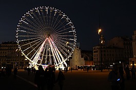 馬賽,車輪,夜