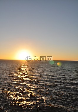 西,太陽,日落