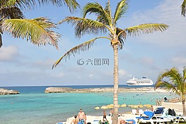 加勒比海,巴哈馬,海灘