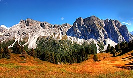 白云巖,山,意大利