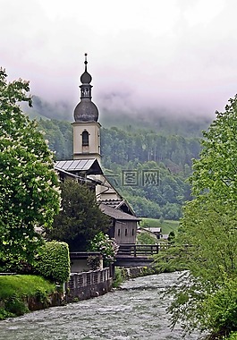 小教堂,berchtesgadener 土地,上部巴伐利亚