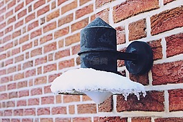 燈,戶外燈,雪