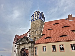 城堡,bernburg,萨勒河