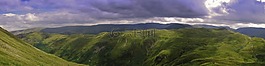 山,景觀,全景圖