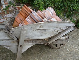 獨(dú)輪車,花盆,園藝