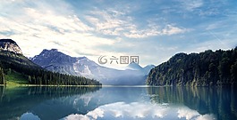 山,湖,水