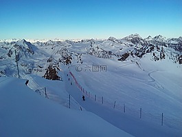 翁哈特,山,雪