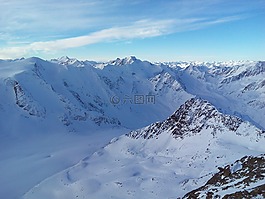 翁哈特,山,雪