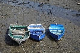 小船,潮,低潮