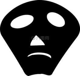 面具,臉,黑