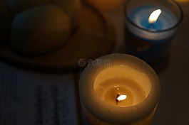 蜡烛,蜡烛灯,平静