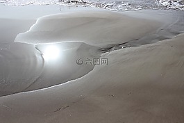 秋,沙灘,反思
