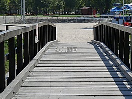 橋,湖,景觀