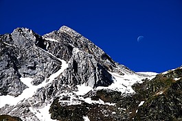 山,雪,高山