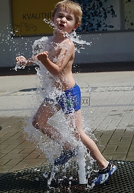 水,噴泉,布拉格