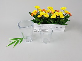玻璃杯,杯,和諧