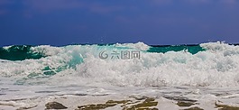 波,砸,水