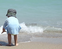 波,海邊,海灘