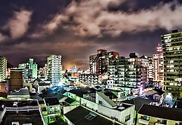 夜景,夜,日本