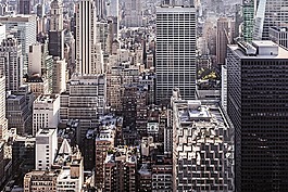 市容,摩天大樓,城市