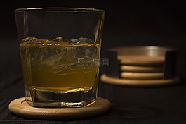 喝,玻璃,玻璃