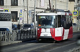 電車,在俄羅斯圣彼得堡,運輸