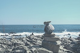 海边,岩,海岸