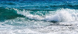 波,砸,海岸