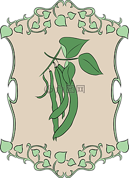 豆,花園,植物