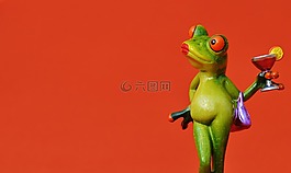 青蛙,小雞,那位女士
