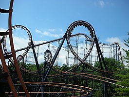 過(guò)山車,騎,娛樂(lè)
