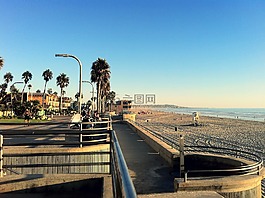 太平洋海滩,圣地亚哥,木桥
