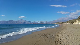 克里特島,海灘,海