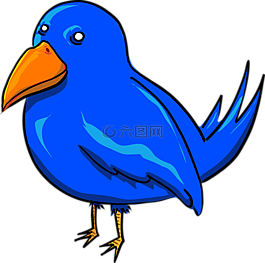 鳥(niǎo),藍(lán)色,twitter