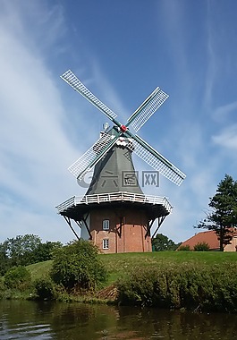 北海,greetsiel,风车