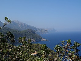 海岸,海,巖
