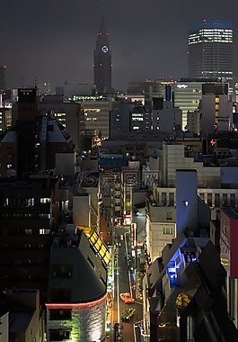 街,夜,燈