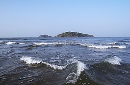 阿拉伯海,離島,波